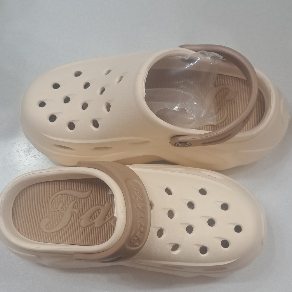 Kids Beige Clogs
